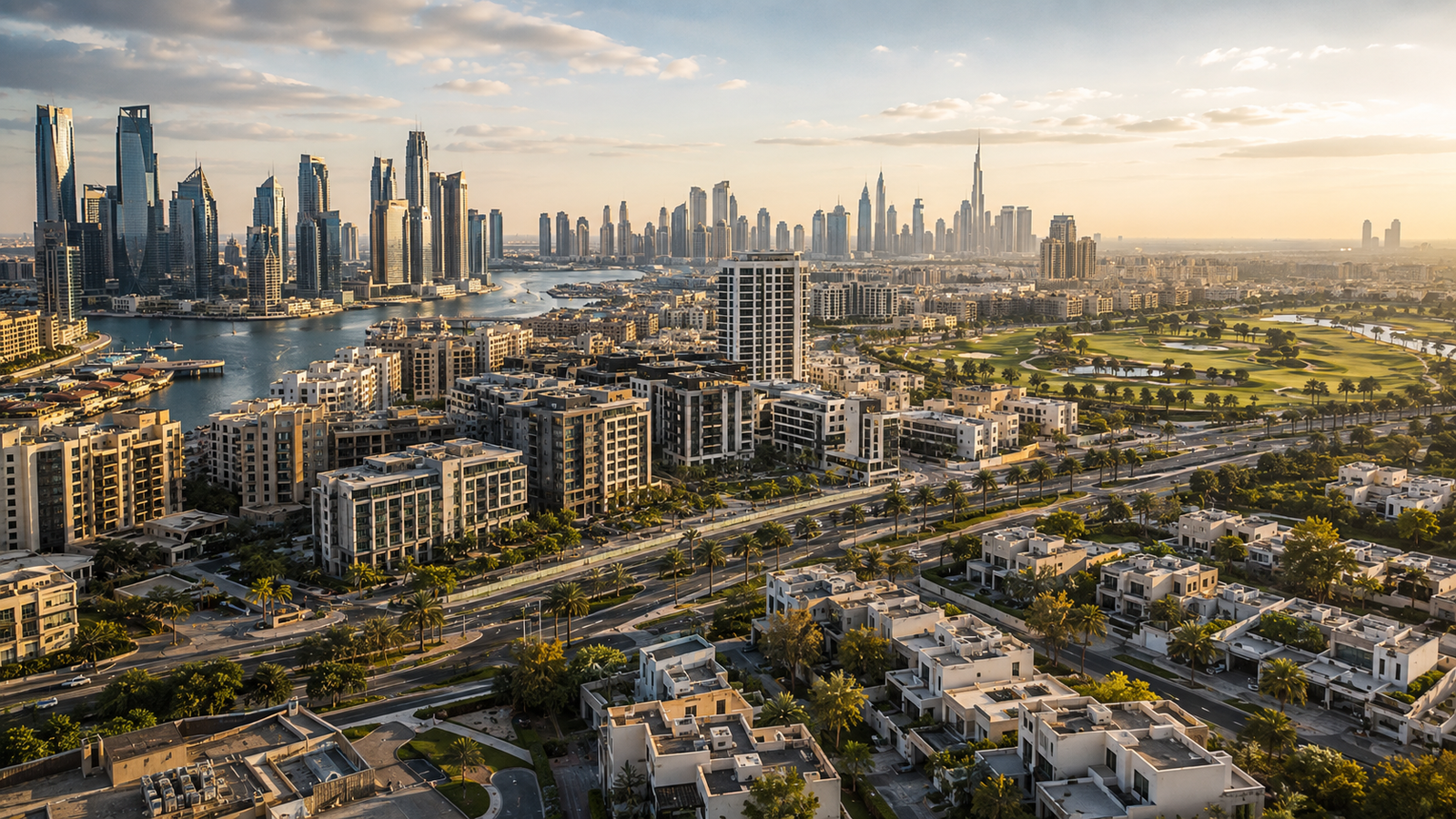 Business Bay Dubai Marina and Dubai Hills investment areas compared